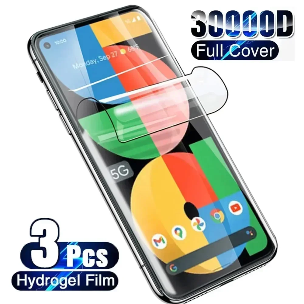 

3 шт., защитная пленка для экрана Google Pixel 7 pro 6A, Гидрогелевая пленка для Google Pixel 7 6 pro 5A 5G 5 5XL 4A 5G 4XL 3XL, защитная пленка