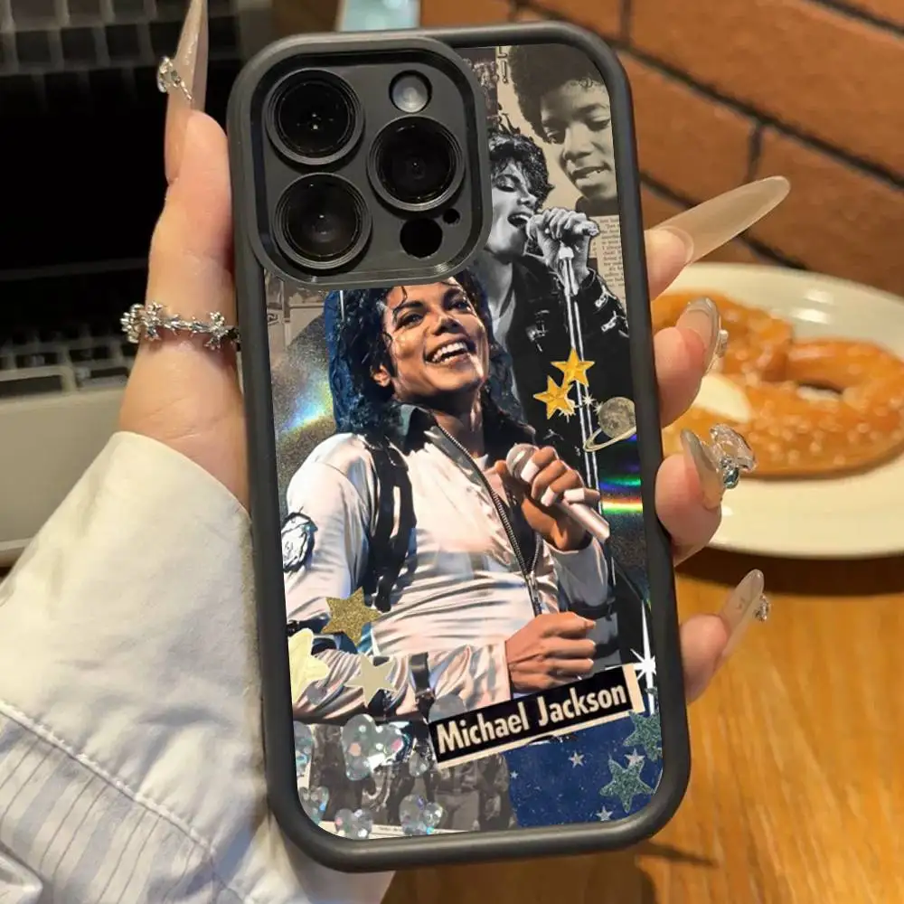 Michael Jackson Black Full Coverage Soft Silicone Phone Case