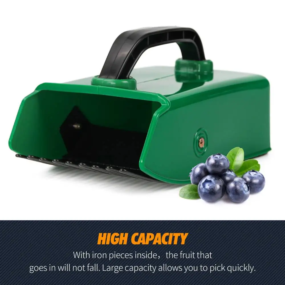 Berry Picker Metal Comb Handle Fruit Harvester For Blueberry Collection