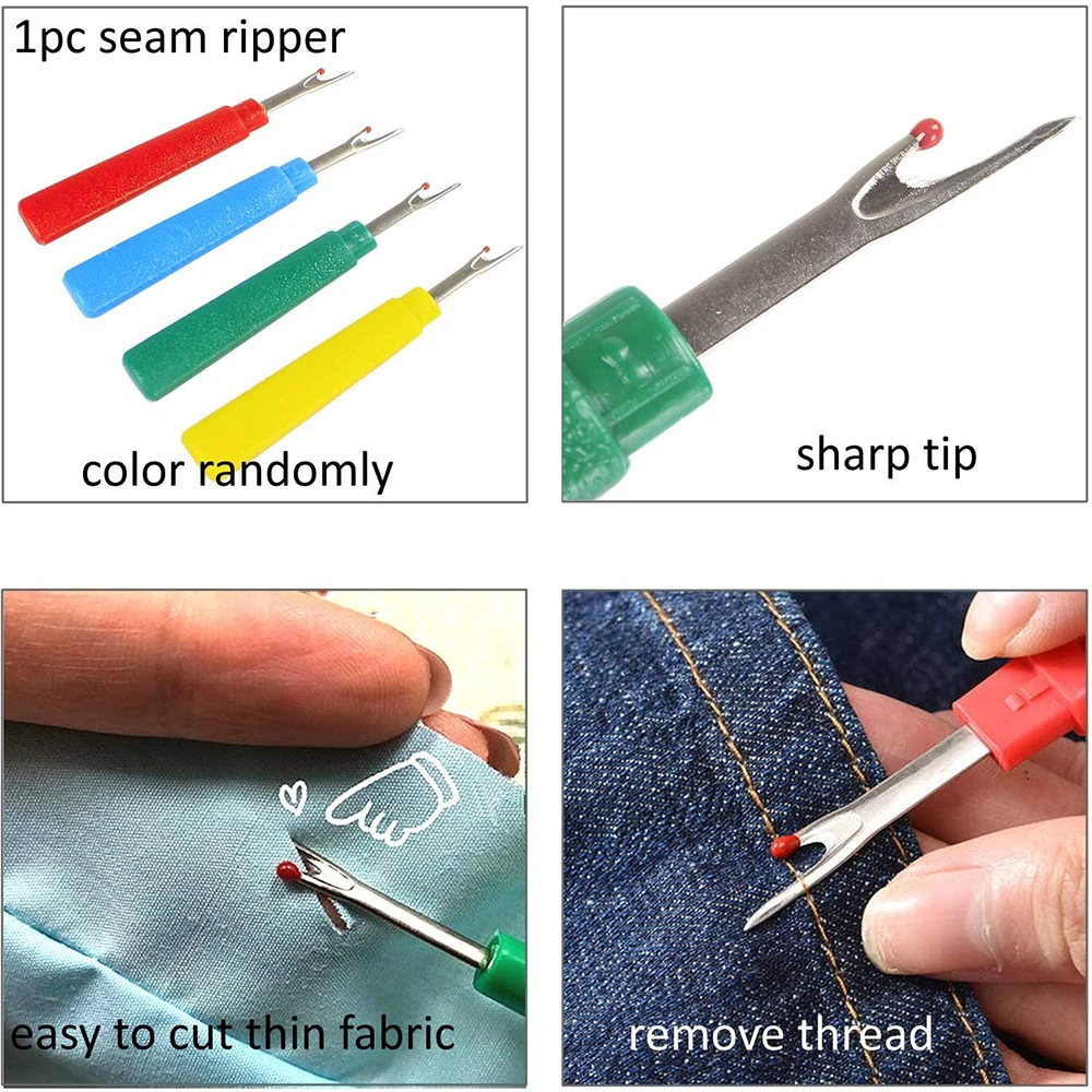 29PCS 손 바느질 도구 세트 퀼트 바느질 클립 및 솔기 리퍼 및 DIY 자수 재봉을위한 열 지울 수있는 패브릭 마킹 펜