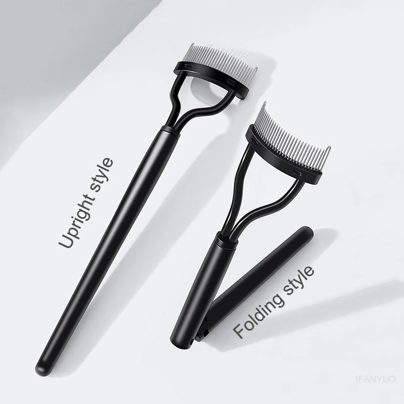 

NEW Eyelash Beauty Collapsible Separator Portable Eyelash Brush Comb Mascara Curl Eye Lash Stainless Steel Eyelash Combing Tools