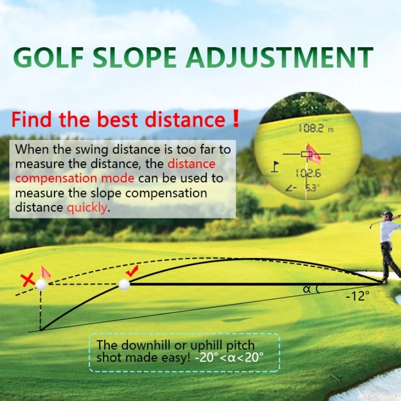 ARTBULL NP600 Touch Screen Golf Laser Speed Measurement Rangefinder 600 Meters Measuring Range 750mAh Battery With 6X Lens