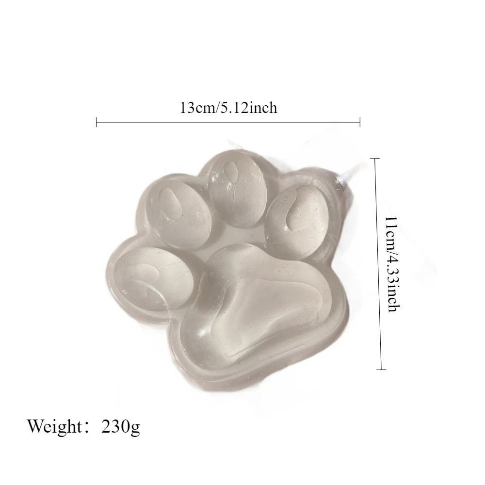 Squishy Transparent Oversized Cat Paw Fidget Toy Slow Rebound Stress Relief Pinch Soft Squeeze Toy for Kids Adults Holiday Gifts 5