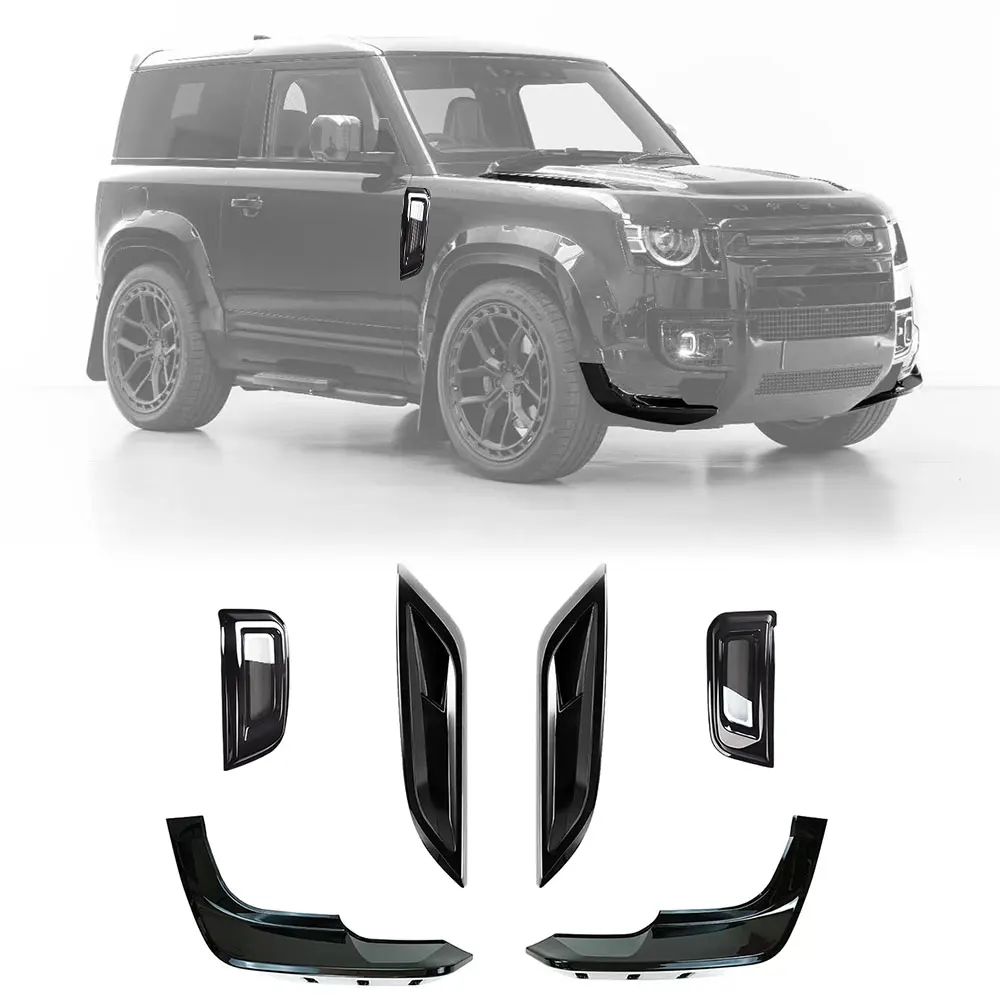 

Car Front Bonnet Vent front bumper lip fender vents for Land Rover Defender 90 110 130 2020 2021 2022 Car Accessories