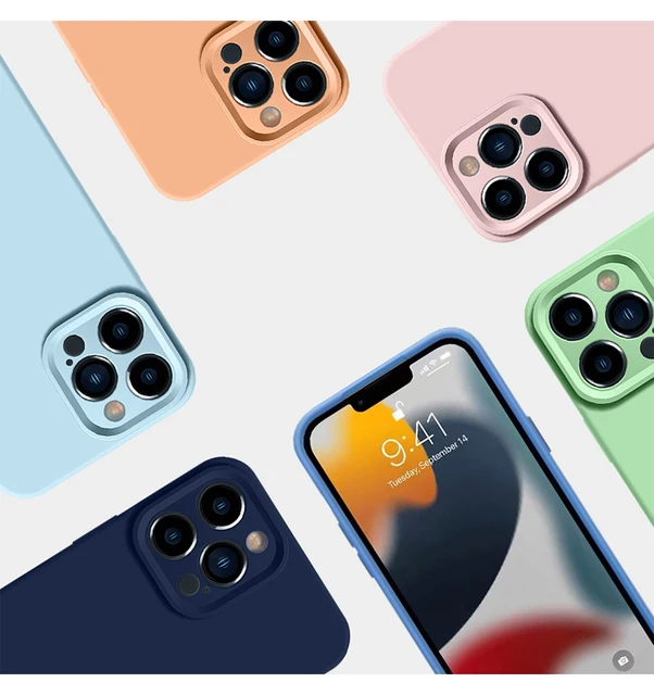 Custodia Per Telefono In Silicone Trasparente Con Placcatura Di Lusso Per IPhone 14 13 12 11 - Foto 6