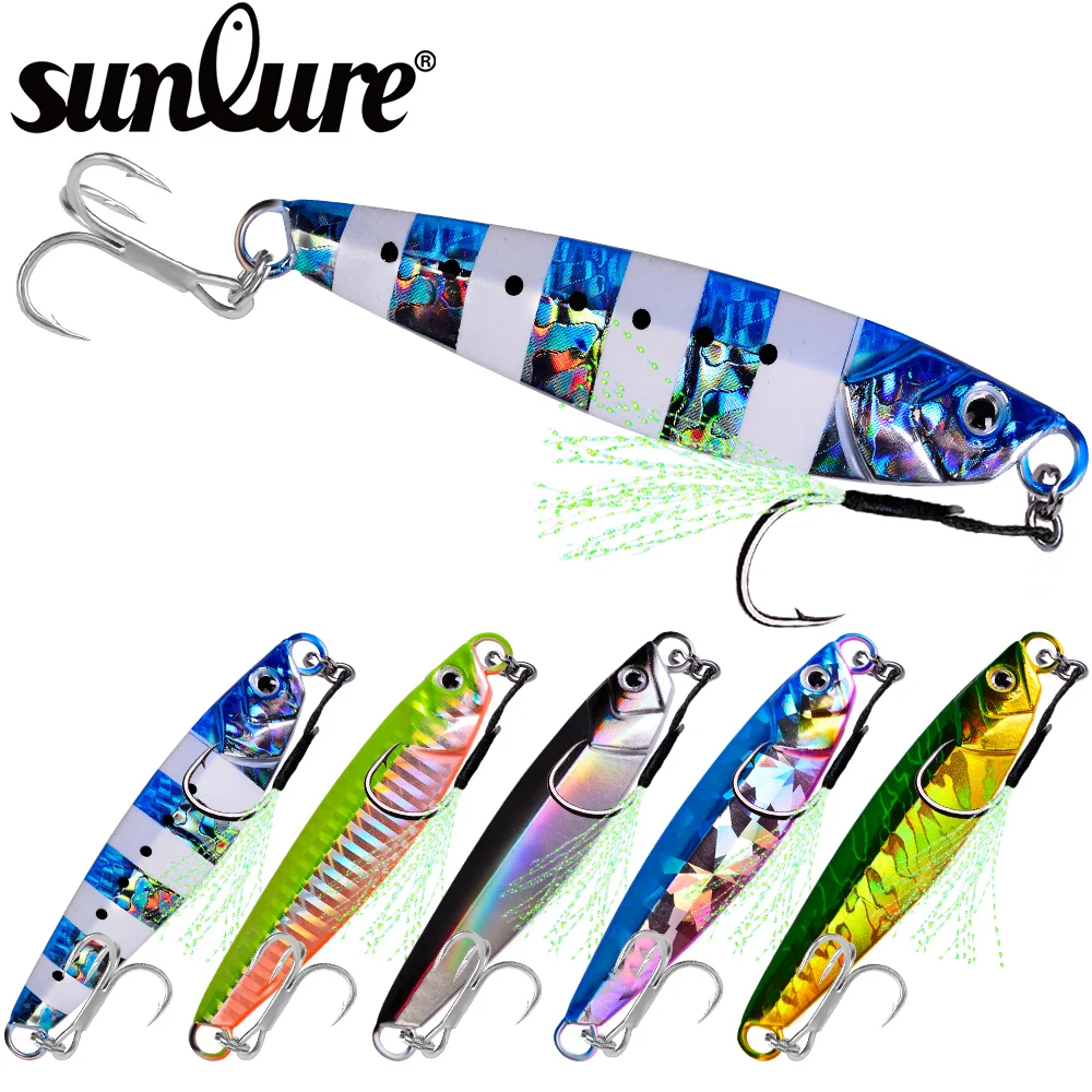 

Sunlure 1 шт. металлическая блесна, блесна, приманка 7g-10g-14g-17g-21g-24g-30g-40g-60g искусственные приманки медленное заслонка Жесткий снасти для ловли окуня