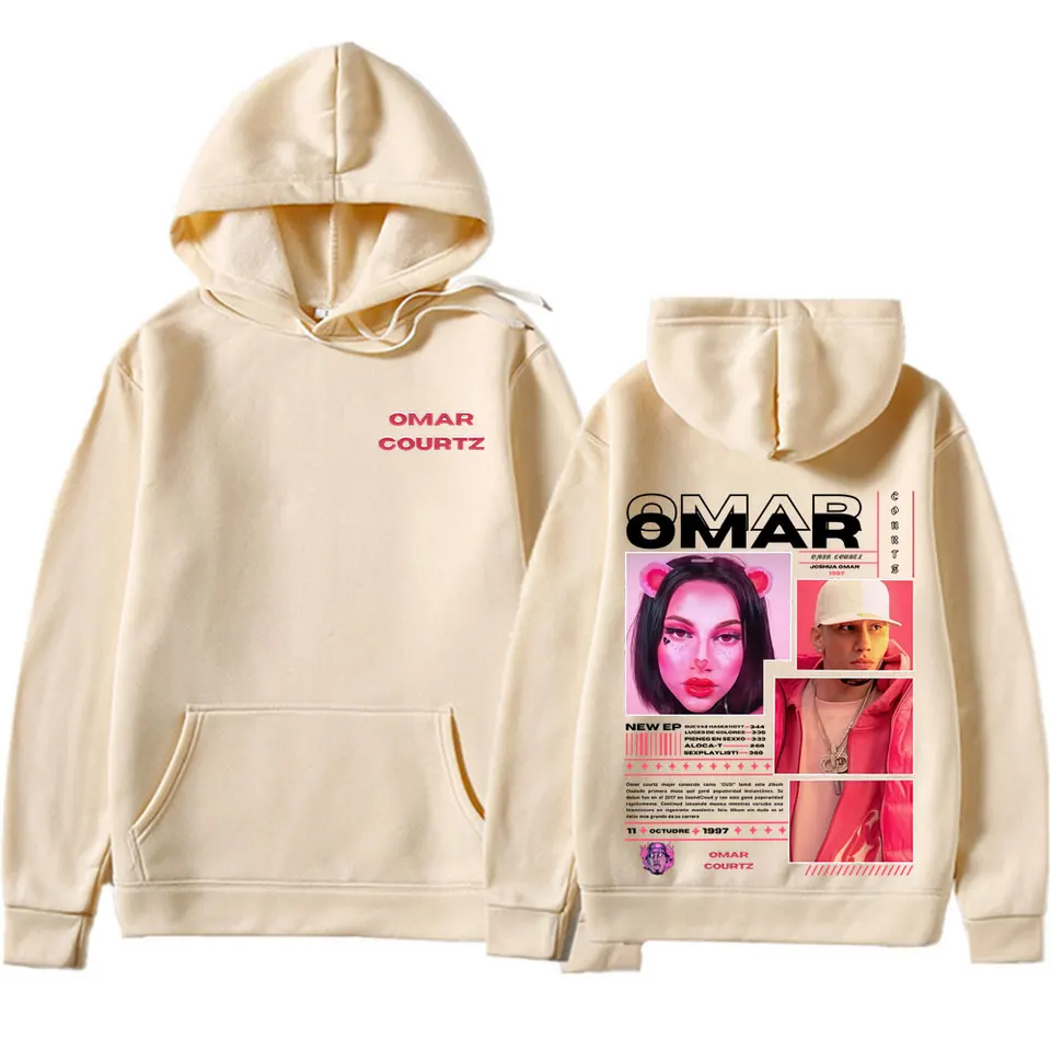 Sudadera Con Capucha WEISSYO Unisex - Estampado Omar Courtz, Algodón Y Poliéster, Tallas XS A 4XL, Para Otoño/invierno