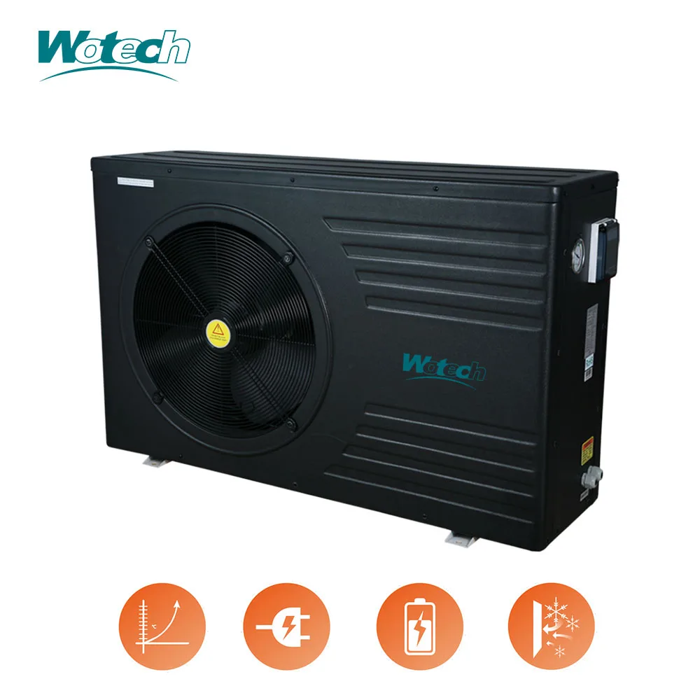 7.8KW R32 Wifi Controlled Electric Heat Pump On/Off Swimming Pool Water Heater Varmepumpe Basseng For Pool Heating