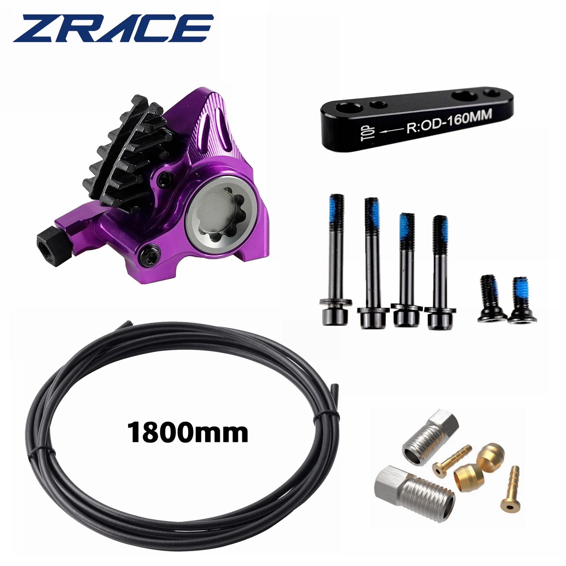 ZRACE XG4 油圧ブレーキキャリパ Zrace xgフラットマウントキャリパー、道路油圧式ブレーキ