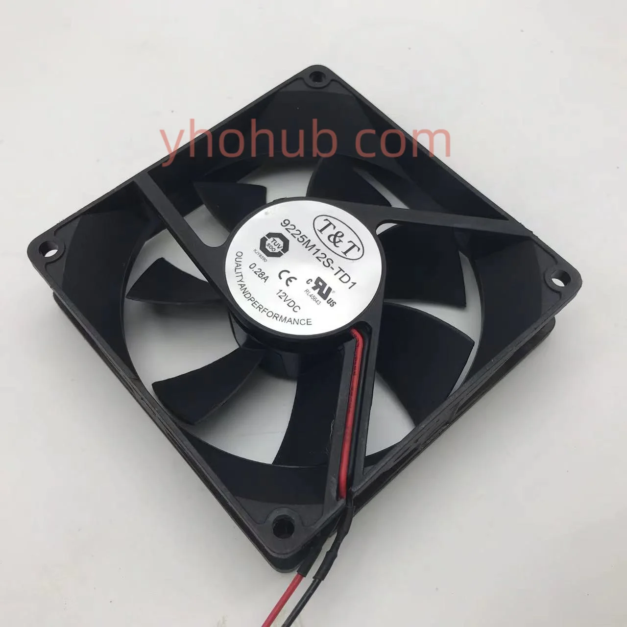 Ventilador de Refrigeração t & T2-wire Server 9225m12s-td1 dc 12v 0.28a 92x92x25 mm