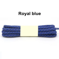 Vibrant Reflective Round Shoelaces - Multi-Length Options - 160cm (Royal blue)