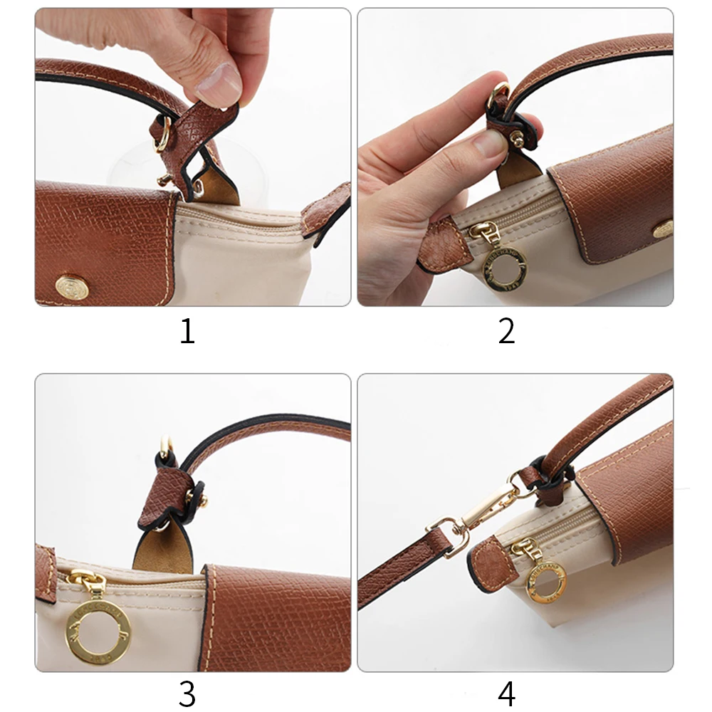 Bag Strap For Longchamp Mini Bag Free Punching Modification Crossbody Shoulder Strap Adjustable Bag Strap Accessories