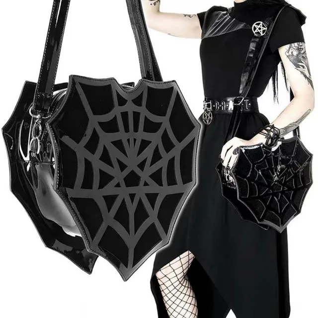 Spider Web Heart Shoulder Bag 4