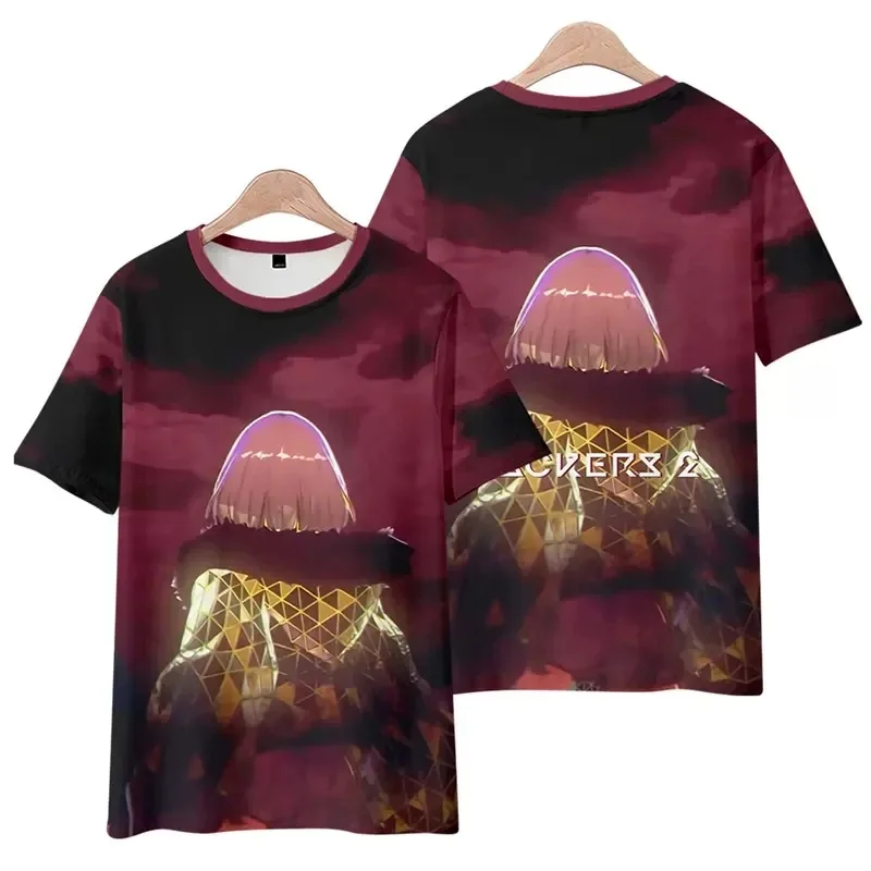 

Men and Women Soul Hackers 2 T-shirt, Unisex Crewneck T-shirt, Short Sleeve, Harajuku Streetwear, 3D Game Clothes, New