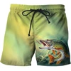 3D Print Men's Beach Style Shorts Summer Fishing Men's Universal Animal Fish Loose Shorts Men's Sports High Waist Swimsuit 2023 5