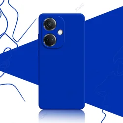 Premium Luxury Square Liquid Silicone Back Case Cover - Full Camera Protection for OnePlus Nord CE3 5G (Klein Blue)