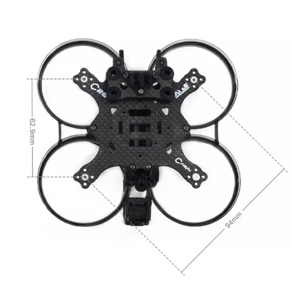 AXISFLYING CINEON C20/C20 V2 Комплект рамы для дрона Поддержка O3 Воздушный блок с защитой от сотрясений Для RC FPV Drone 2-дюймовый внутренний Cinewhoop thumbnail 5