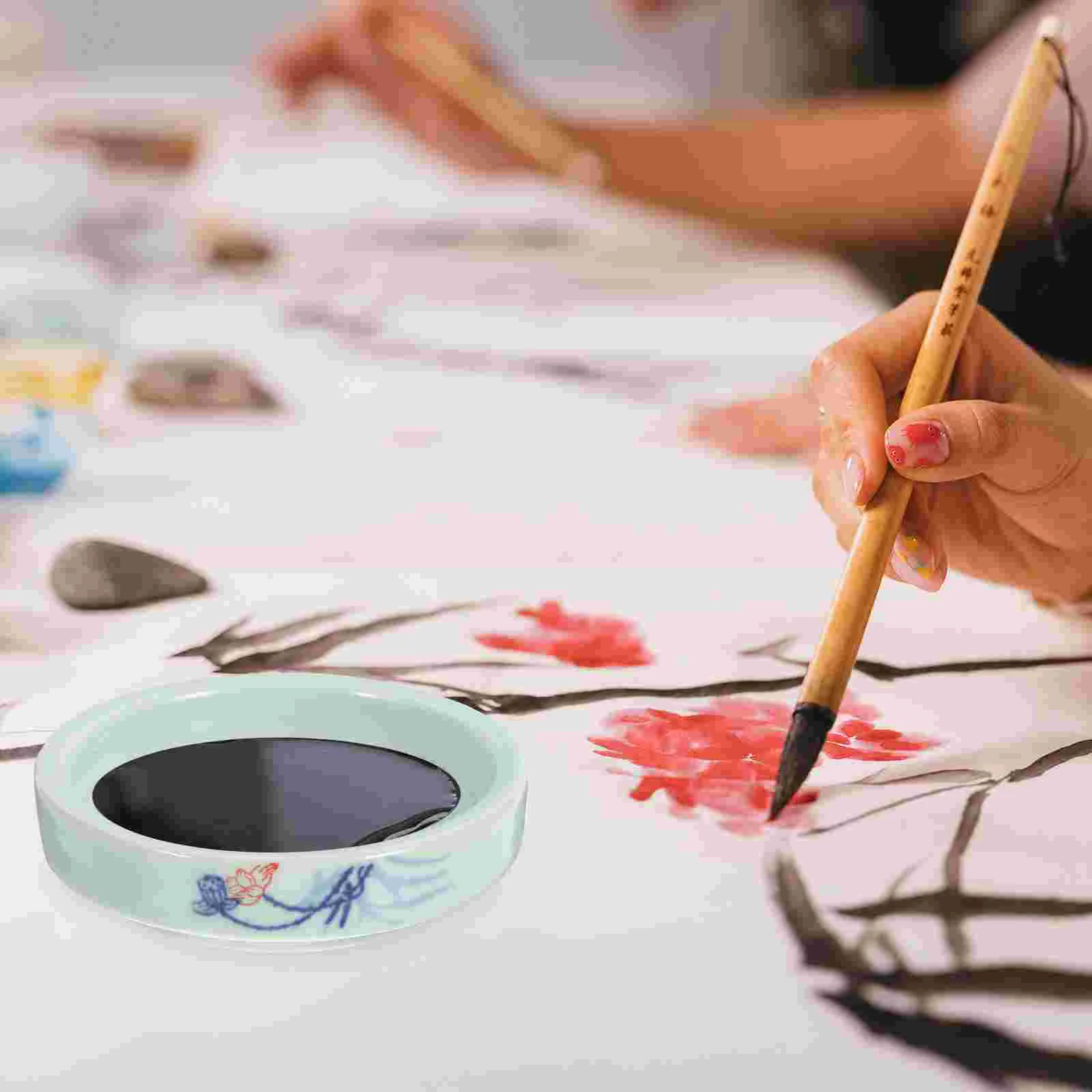 

1 Набор акварельных пигментных лотков, составные керамические цветные миксеры, художественная краска, цветные палитры