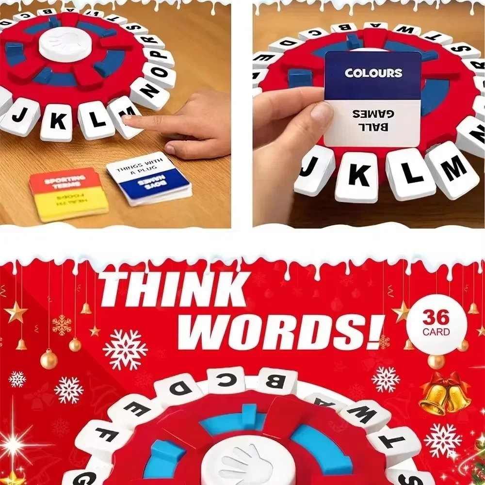 New Upgraded Basta 2.0 Spanish Tapple Word Game - English Tapple Games Version Quick Thinking Letter Pressing Board Game Gifts 6