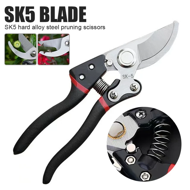 1 Pair, Garden Pruners, Pruning Shears For Gardening Heavy Duty With Rust  Proof Blades, Professional Gardening Tools (can Cut Small Pvc Pipes) (red), Shop Now For Limited-time Deals