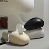 Simple Ceramic Tissue Box Desktop Decoration Creative Tissue Storage Box Modern Napkin Tissue Holder Home Decoration Accessories 1
