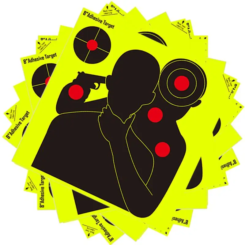 Self-Adhesive Range Practice Splatter Shooting Targets Stickers 8 Inch Target Aiming Training Supplies 10/30pcs