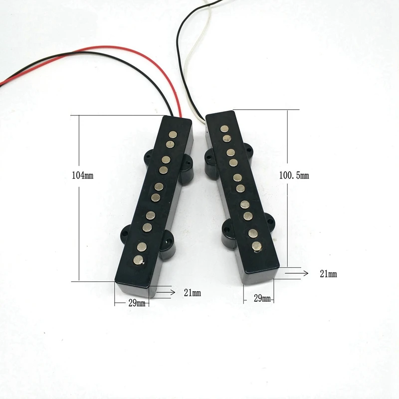 

2X Ceramic Open Style 5 String JB Bass Pickup For JB Style Bass Guitar Parts