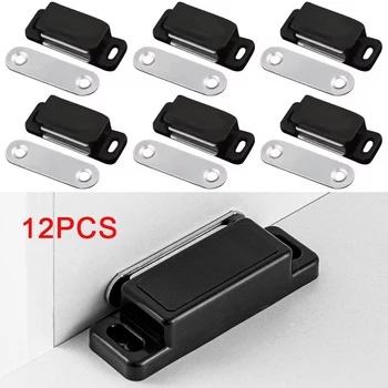 12 pezzi armadio mobili da cucina chiusure magnetiche per porta dell'armadio chiusura magnetica in plastica bianca forte e potente