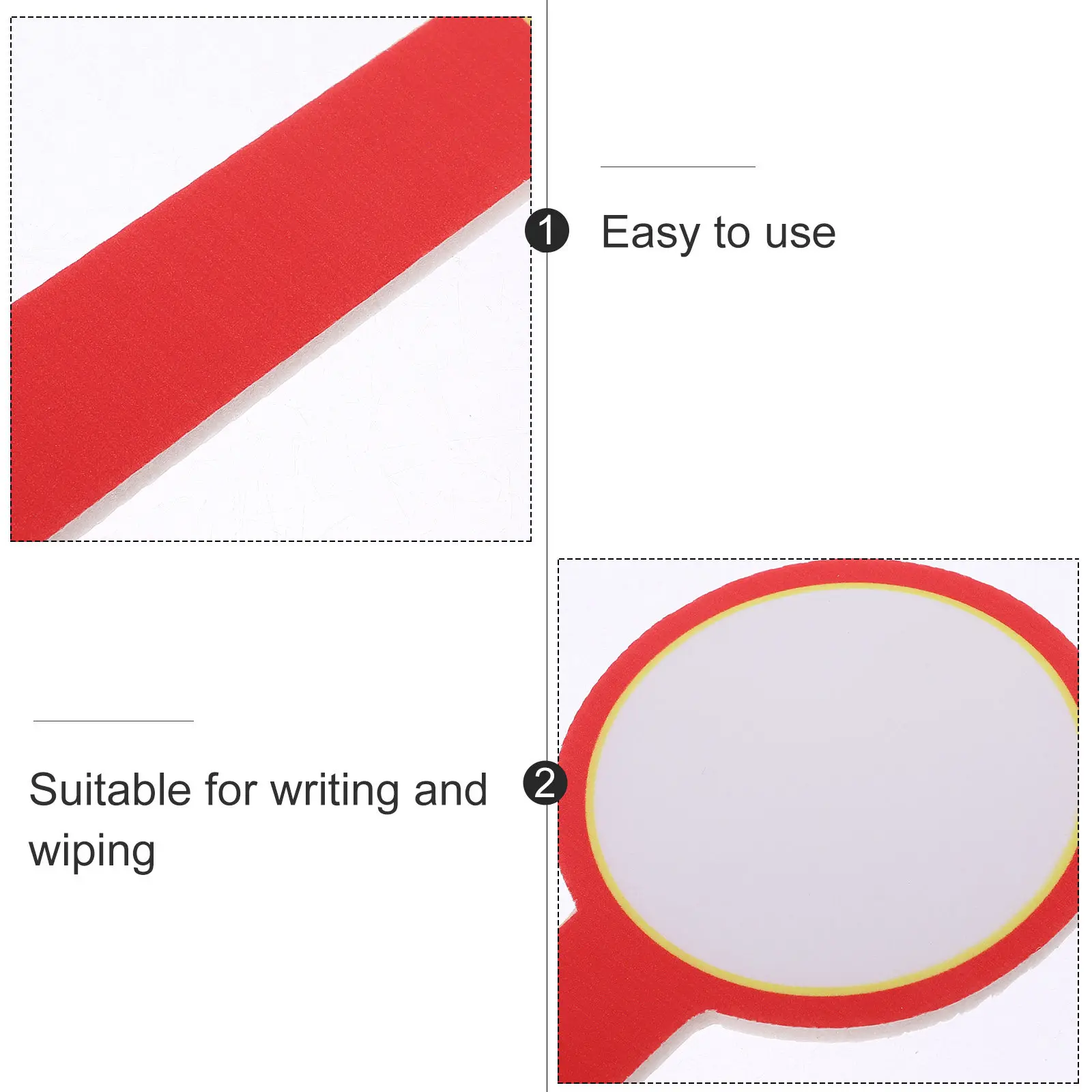 10Pcs 휴대용 빈 점수판 스포츠 이벤트용 핸드헬드 드라이 지우기 패들 보드 투표 점수 매기기 교실 지울 수 있는 화이트보드