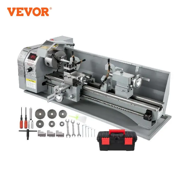 Vevor mini metalowa tokarka 8 7x29 5 cala 220x750mm 750w bezstopniowa