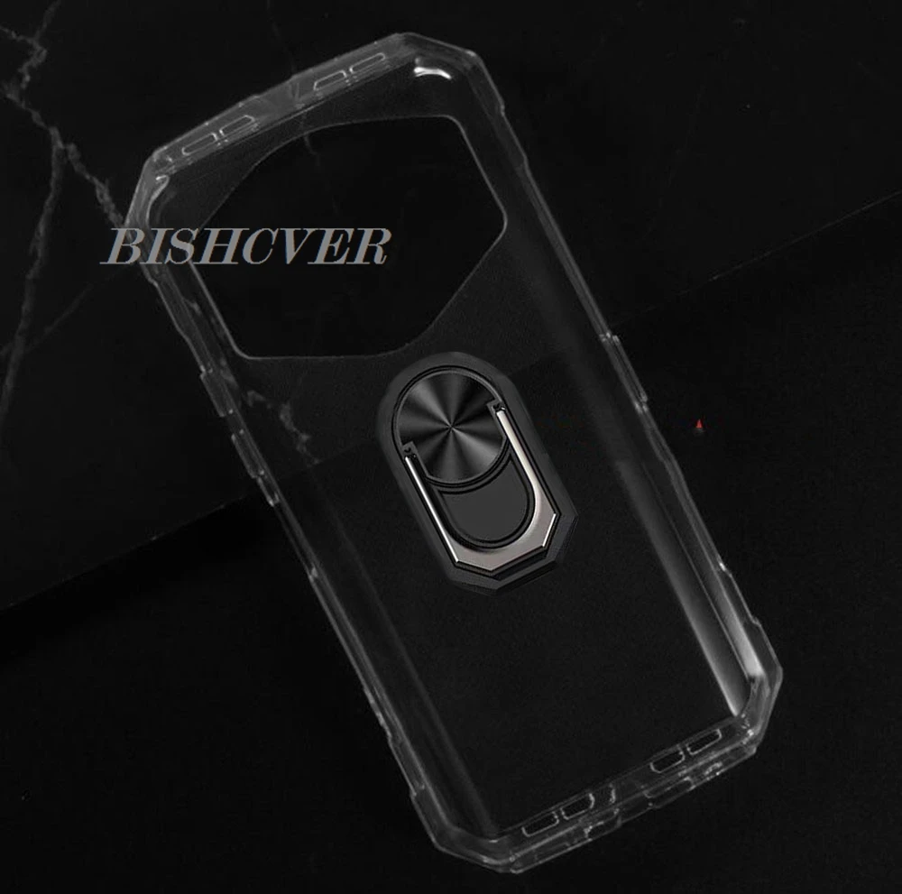 Doogee S Punk 6.58 Back Ring Holder Silicone Phone Case