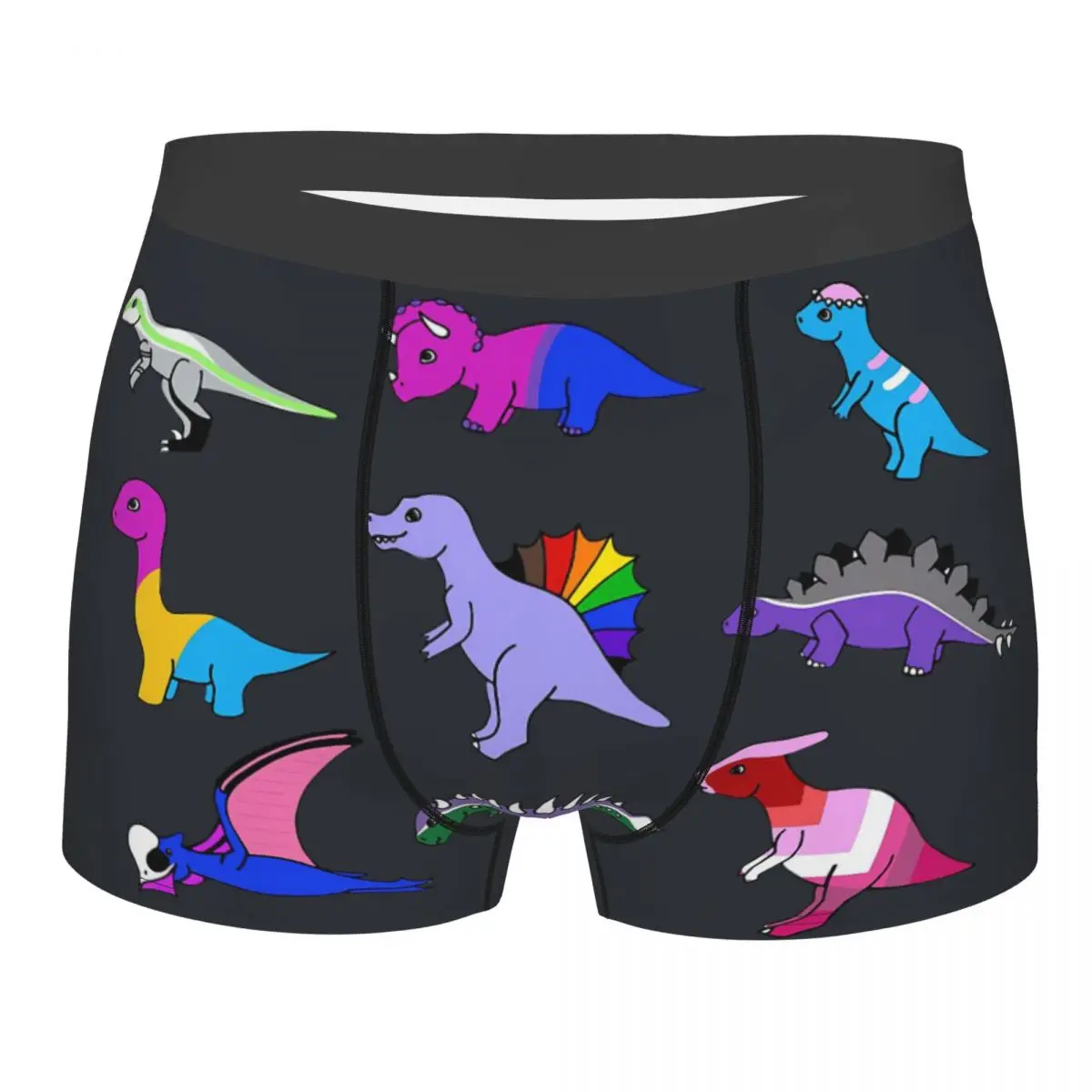 

Dinosaurs Man's Boxer Briefs Underwear Pride LGBT Gay Love Art Highly Breathable Top Quality Gift Idea
