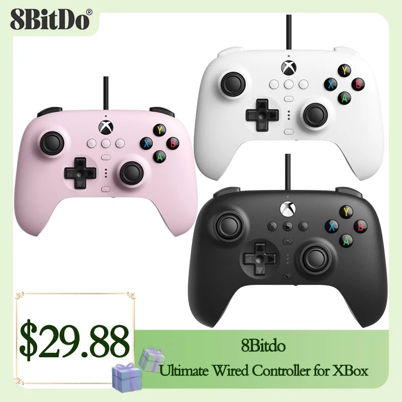 8Bitdo-Ultimate Controller Joystick Usb Cablato Nuovi Arrivi Per Xbox Series X, Xbox Series S, Xbox One, Windows 10 E Versioni Successive