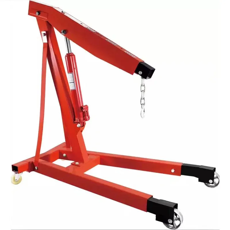 2T or 3T Capacity Car Engine Crane Hydraulic Automatic Gearbox Hoisting Machine Car Lifting Crane Equipments Manual Control