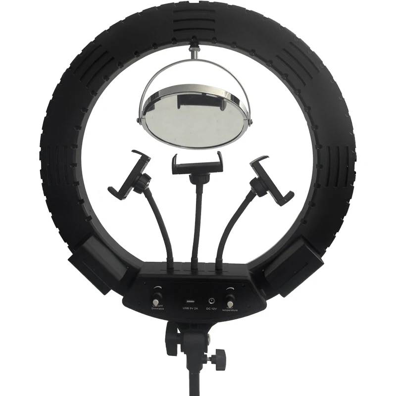 

18 Inch batteries rechargeable Dimmable Photography lighting 60W LED Ring fill Light with tripod for outdoor use