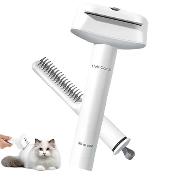 3 IN 1 Pet Hair Brush Stainless Steel Cat Dog Hair Brush Multifunctional Comfortable Massage Beauty Comb Pets Accessories New 1