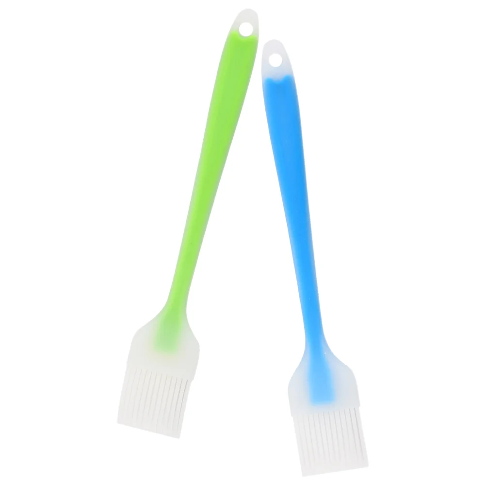 

2 Pcs Silicone Oil Brush BBQ Sauce Basting Baking Tools Barbecue for Grilling