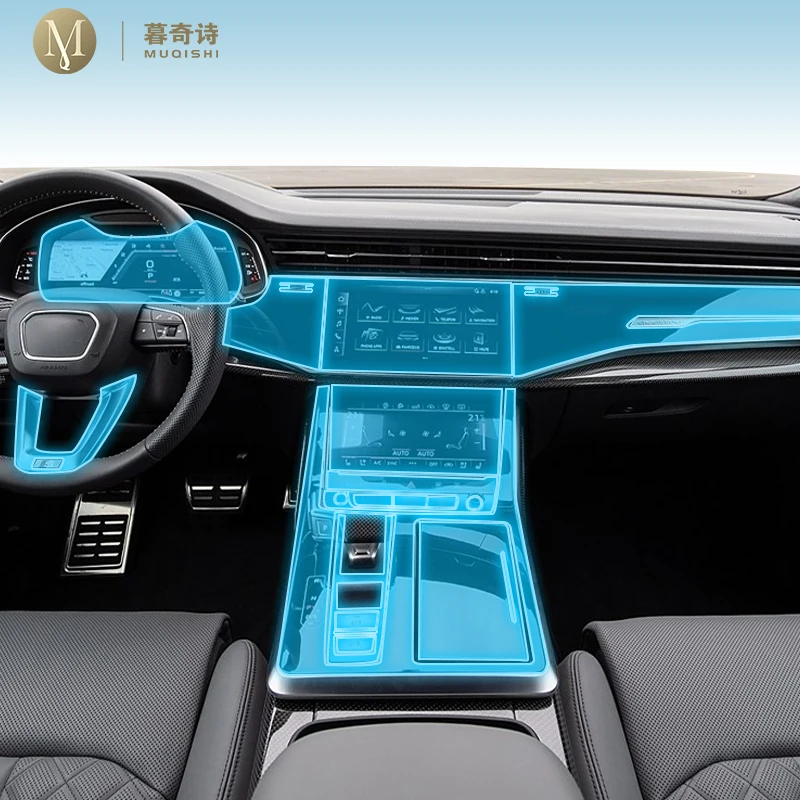 Película protectora Interior de PPF/TPU precorte para Audi SQ8 2022 ...