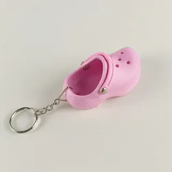 Vibrant Mini Sneaker Keychain Fashion Charm (Croc Pink)