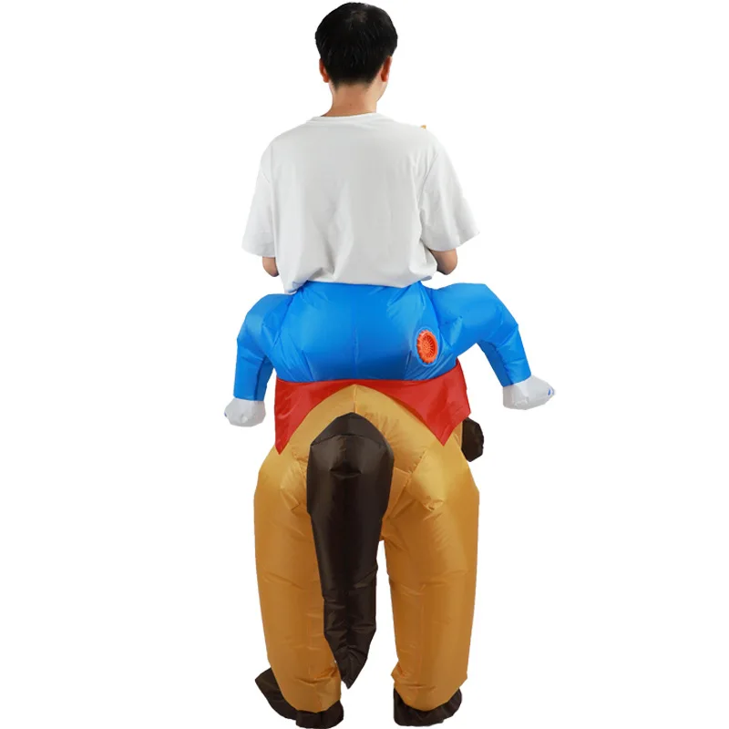 Spooky Walking Horse Doll Adult Performance Costumes Holiday Stage Dress Up Inflatable Costumes Props