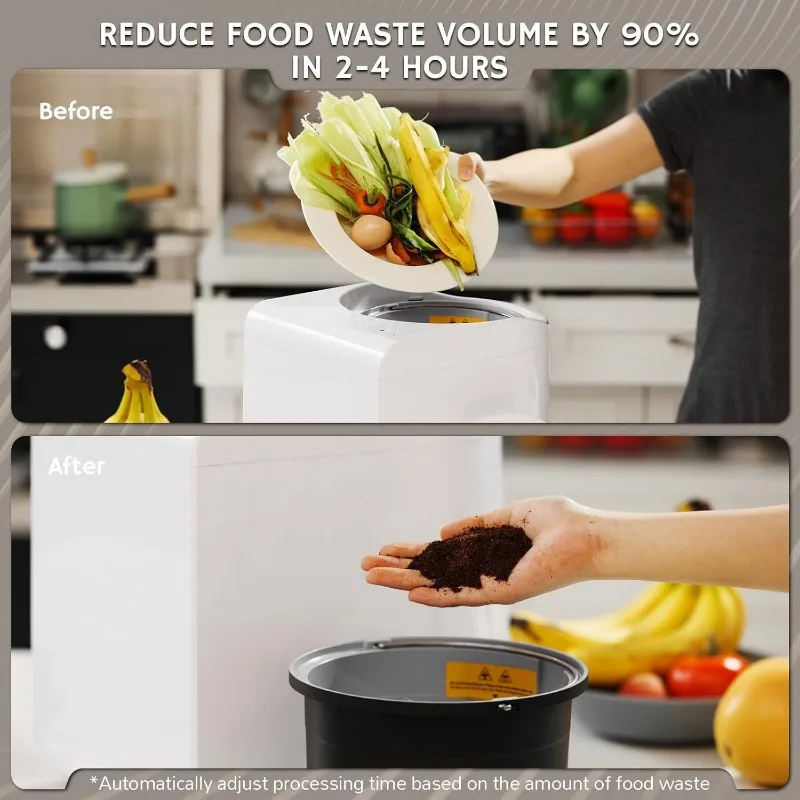 Airthereal Revive Electric Kitchen Composter, 2.5L Capacity with SHARKSDEN&reg; Tri-Blade