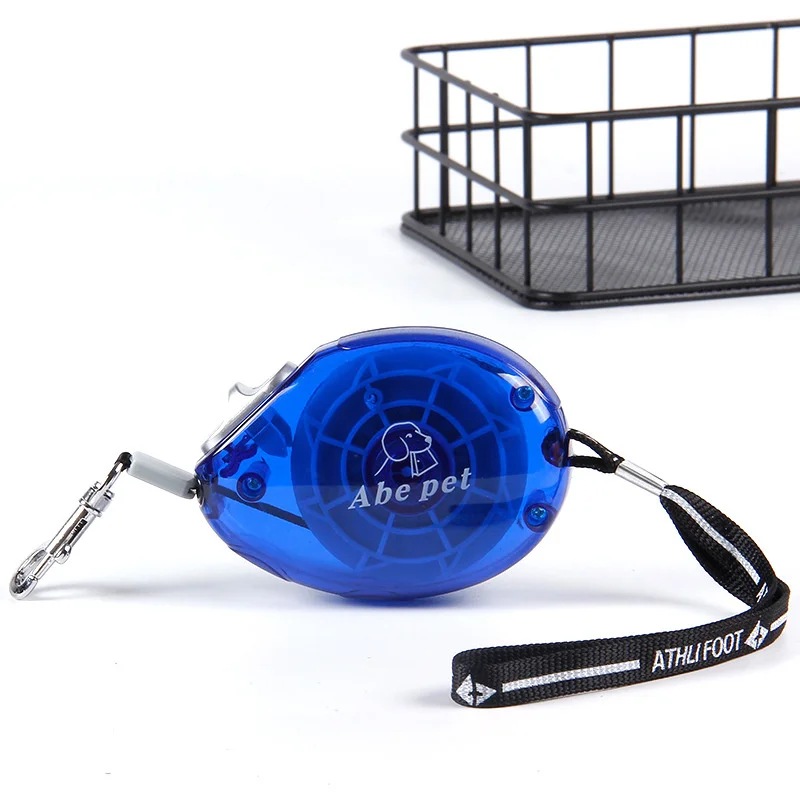 Translucent Pocket Dog Leash Pet Accessories 2.5m Automatic Extending Nylon Mini Walking Leash Pet Supplies for Cats Puppy
