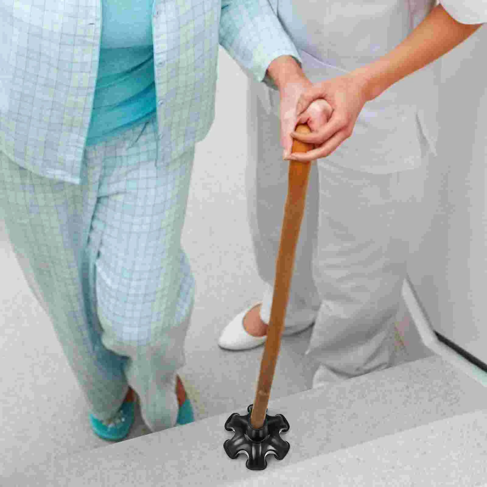 Protective Cover Walking -legged Crutch Pad Cane Accessory Rubber Accesories 3