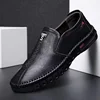 High Quality Leather Men Casual Shoes Handmade Light Mens Loafers Breathable Comfortable Walking Shoes Slip-on Driving Shoes 4