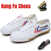 2025 New Men Canvas Shoes Unisex Kung Fu Wushu Shoes Men Fashion Comfortable Training Sneaker Lace-Up Soft Sole Men Tennis Shoes
