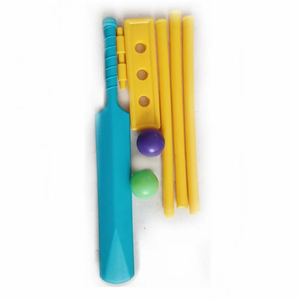 Beginner Cricket Set for Kids Kids Cricket Set for Parent-child Sports Fun Bat Stumps Ball Kit Active Play Coordination