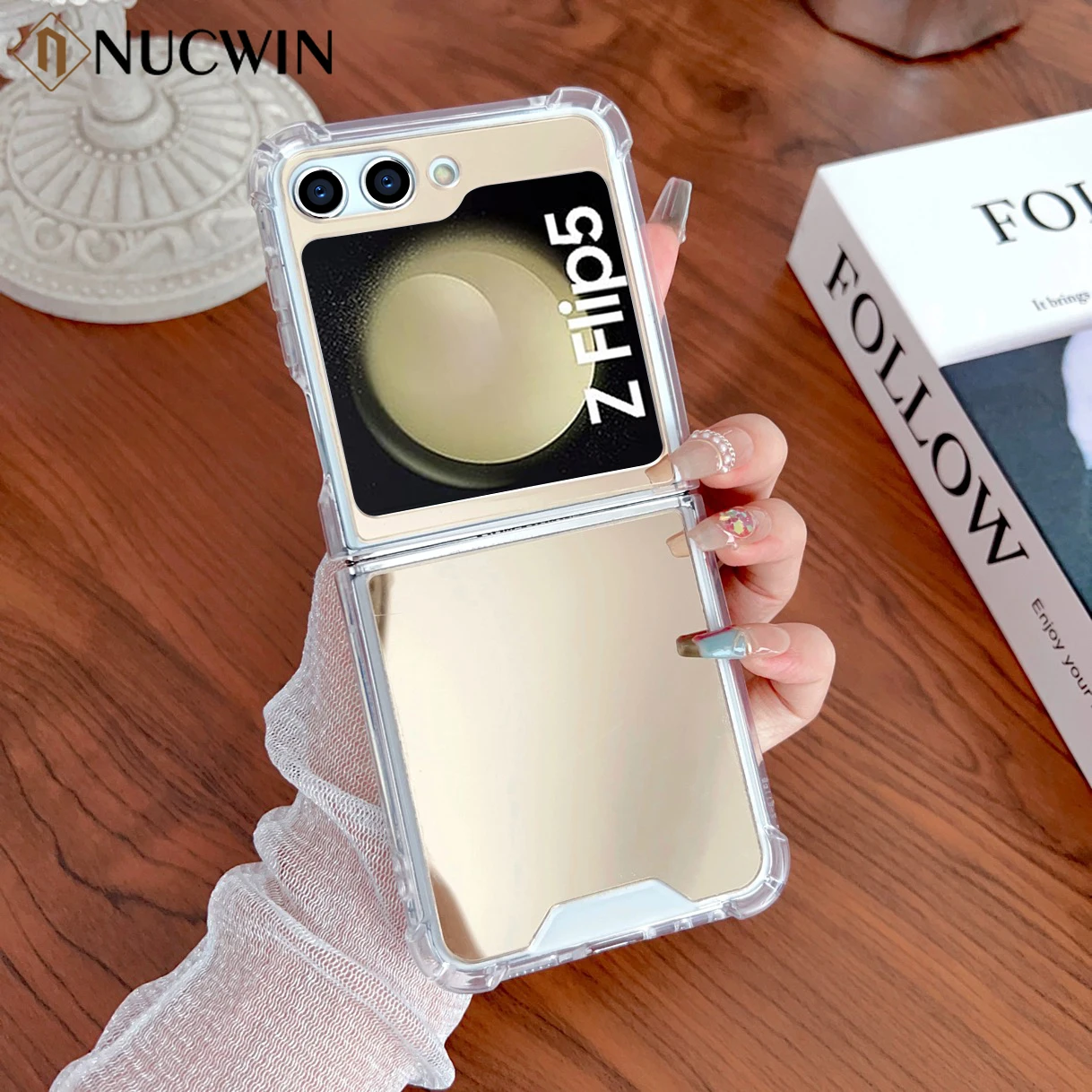 Make Up Animal Mirror Per Samsung Z Flip 5 4 Custodia Ultra Sottile Antiurto Per Samsung Galaxy Z Flip 4 3 Flip4 Flip5 Airbag Cover