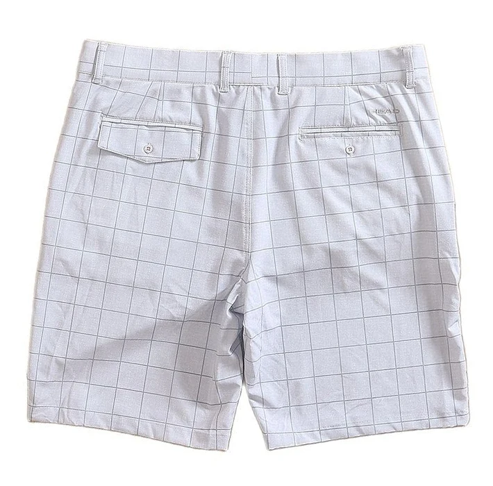Men Golf Shorts Plaid Golf Man Shorts Men Stretch Sports Outdoor Lightweight Quick Drying Moisture Wicking