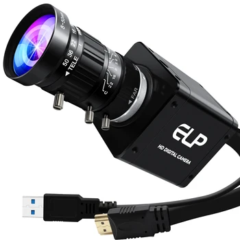 ELP 4K 60FPS HDMI USB3.0 Webcam Sensore IMX678 Zoom 10X CS Obiettivo varifocus Telecamera USB HD per microscopia AI per visione artificiale