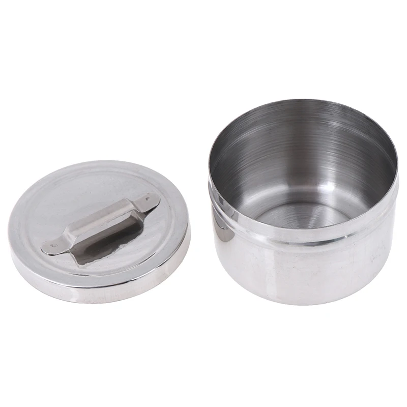 Stainless Steel Medical Dental Cotton Tank Alcohol Disinfection Jar Container
